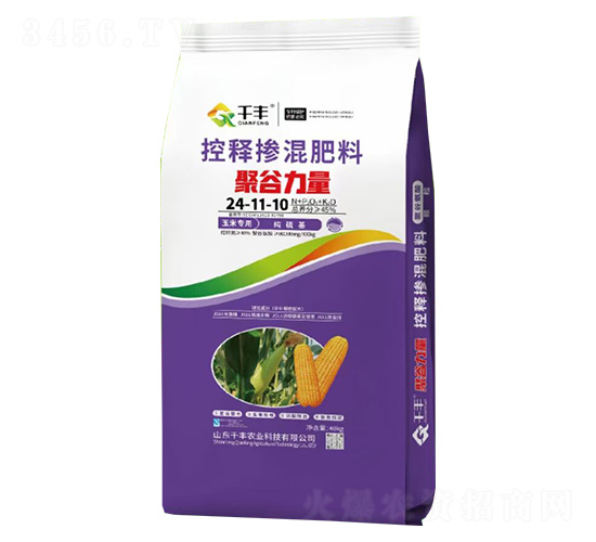 玉米專用控釋摻混肥料24-11-10-聚谷力量-千豐農業(yè)