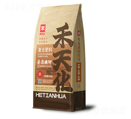 高塔造粒黃腐酸鉀復合肥料18-18-18-禾天化