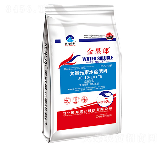 é«˜æ°®ä¿ƒé•·åž‹å¤§é‡å…ƒç´ æ°´æº¶è‚¥æ–™30-10-10+TE-é‡‘æžœéƒŽ-åšæµ·ä½œç§‘