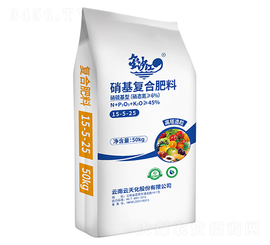 高塔造粒硝基復(fù)合肥料15-5-25-金沙江