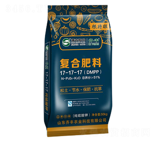 純硫酸鉀復合肥料17-17-17（DMPP）-根特旺-齊豐農(nóng)業(yè)
