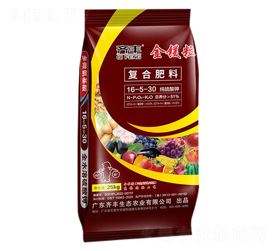 純硫酸鉀復(fù)合肥料16-5-30-金鎂粒-齊豐農(nóng)業(yè)
