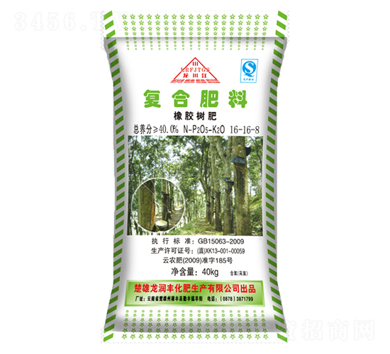 橡膠樹專用復(fù)合肥料16-16-8-龍潤(rùn)豐