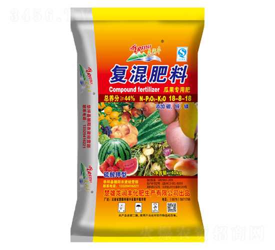 瓜果專用復(fù)混肥料18-8-18-龍潤(rùn)豐