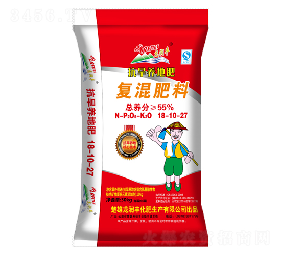 抗旱養(yǎng)地復(fù)混肥料18-10-27-龍潤(rùn)豐