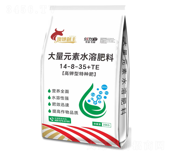 20kgé«˜æ°®åž‹å¤§é‡å…ƒç´ æ°´æº¶è‚¥æ–™14-8-35+TE-æ¾³åœ°åˆ©è±-é›¨è¾²(nÃ³ng)ç”Ÿç‰©