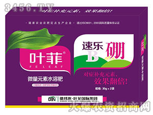 微量元素水溶肥-速樂硼-葉菲