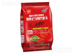 脲甲醛緩釋復合肥料25-18-7-紅云